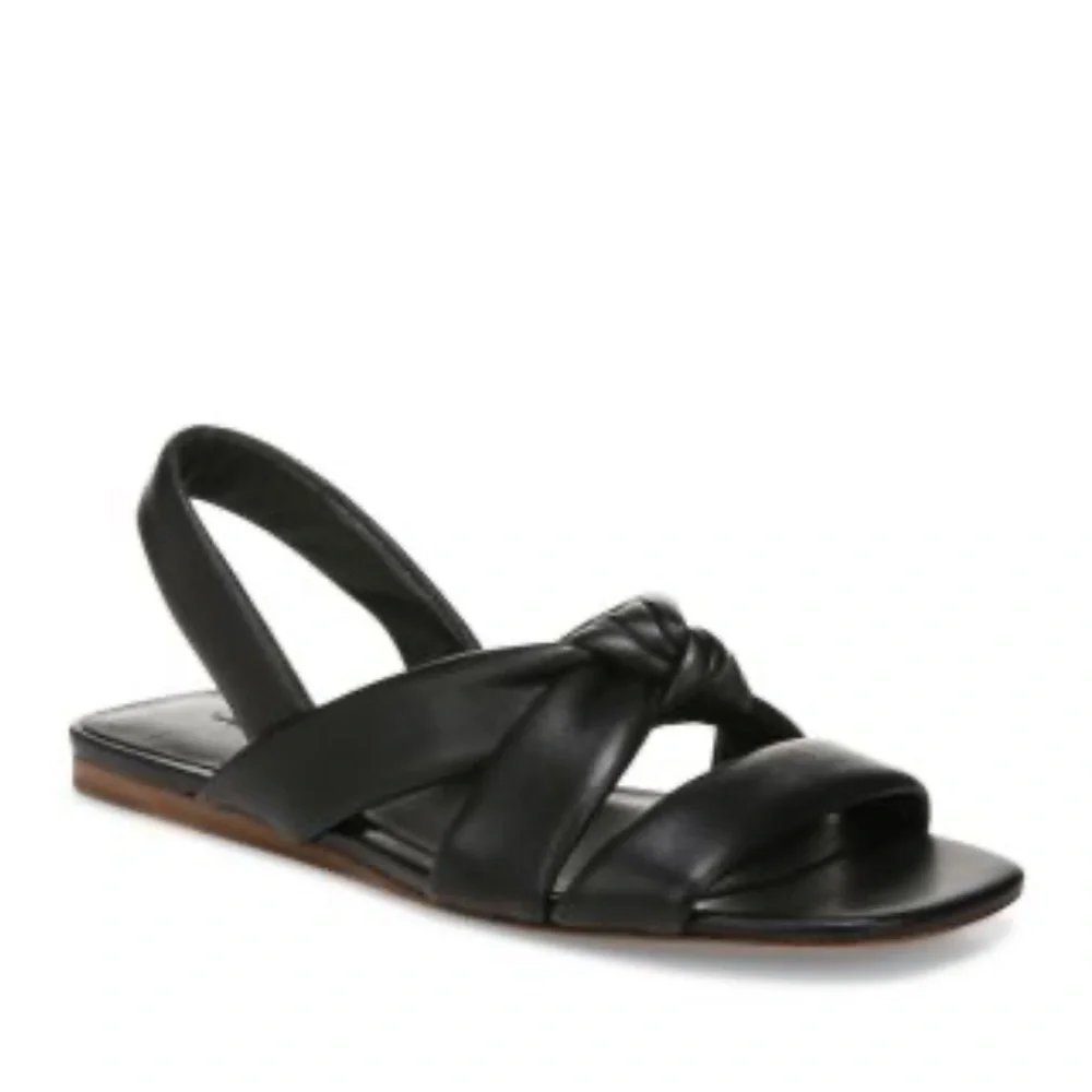 Vince‎ Elm Black Women's leather Sandals NEW 9